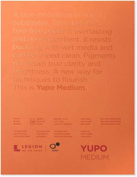 Yupo Paper Pad with 10 Sheets (74 lb)