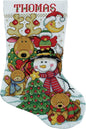 Tobin Making New Friends Cross Stitch Stocking Kit, 17" Long 14 Count