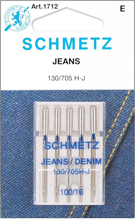 SCHMETZ Denim 5-Pack Size 16/100