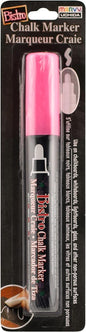 UCHIDA 480-C-F9 Marvy Broad Point Tip Fluorescent Bistro Chalk Marker, Pink