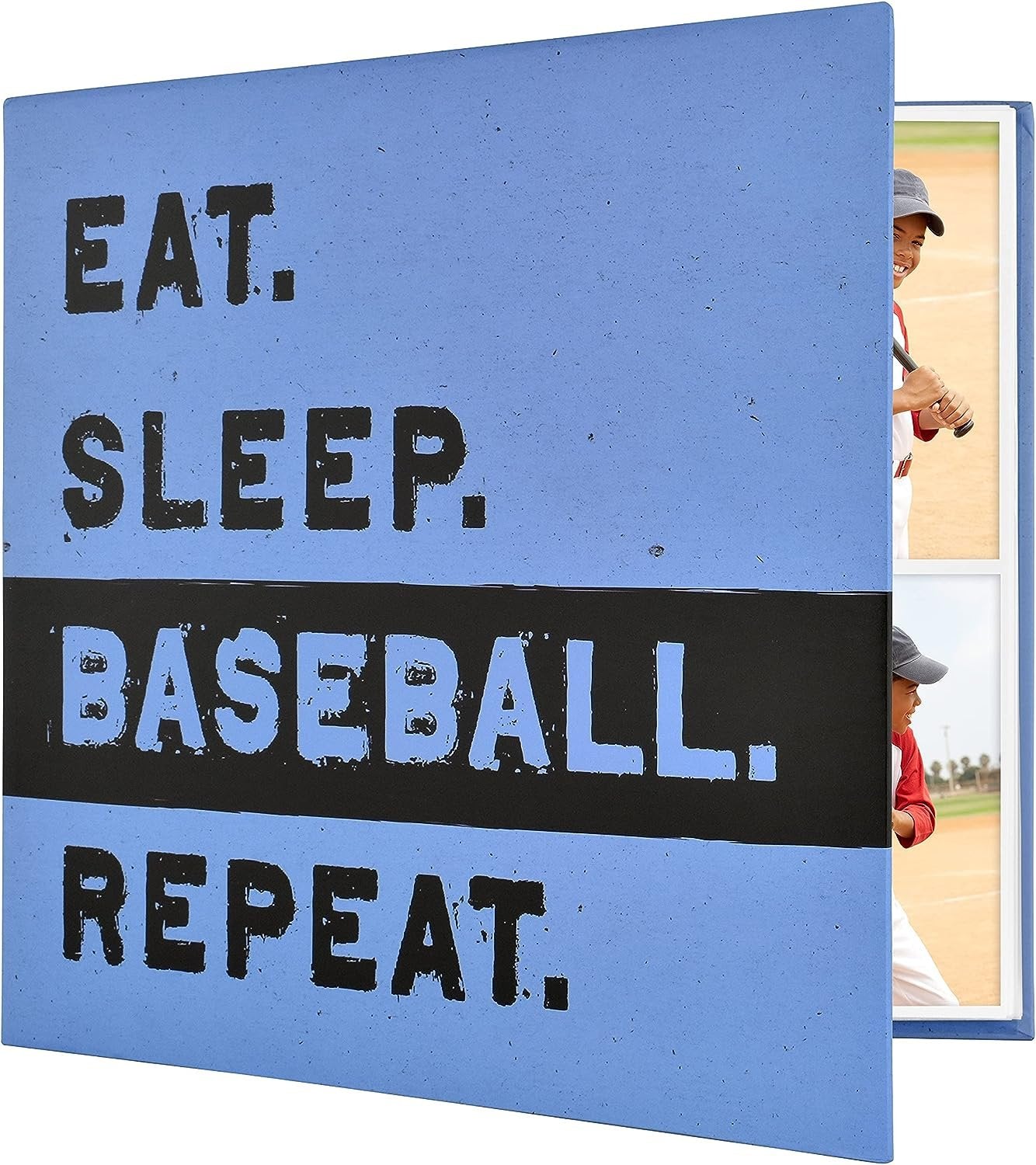 MCS Expandable 10-Page Sports Scrapbook Album with 12 x 12 Inch Pages, 13.5 x 12.5 Inch, Baseball