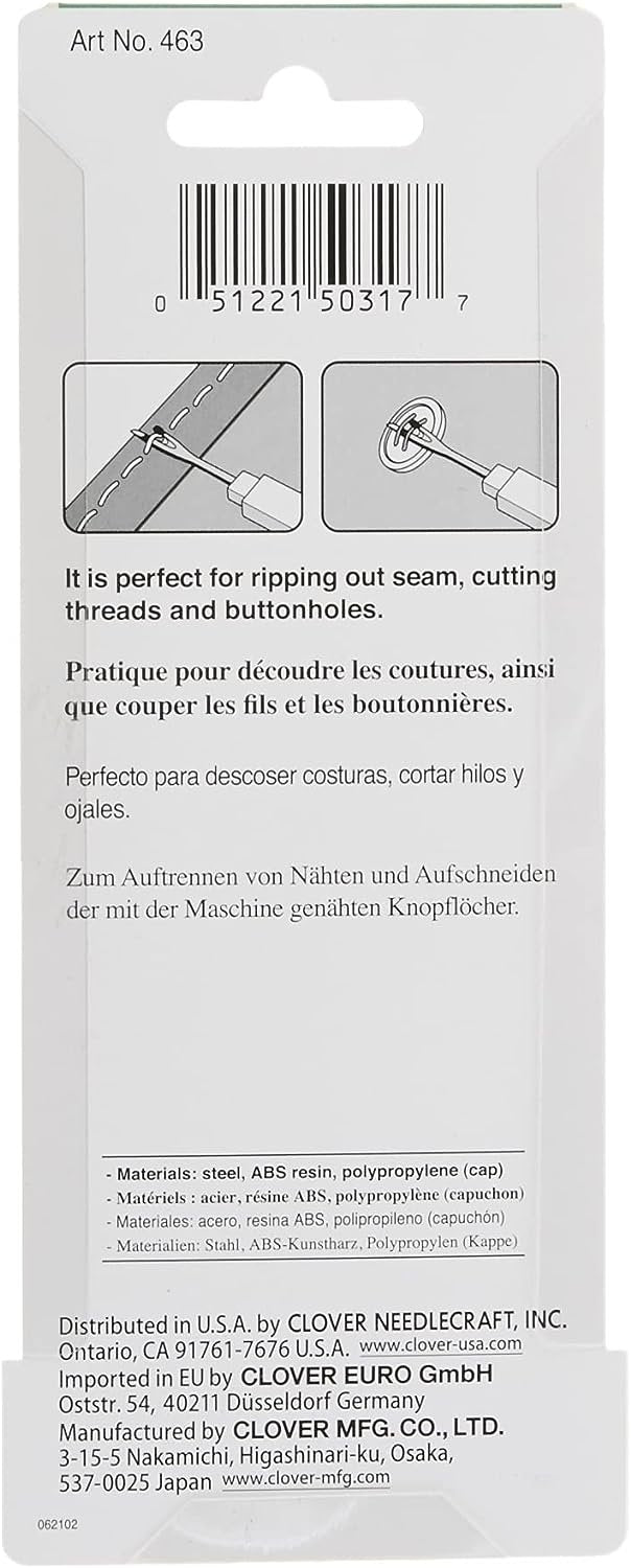 Clover Seam Ripper, 1 Pack, Red