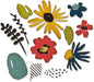 Sizzix Thinlits Die Set 11PK Modern Floristry by Tim Holtz | 665853 |Chapter 2 2022, Multicolor