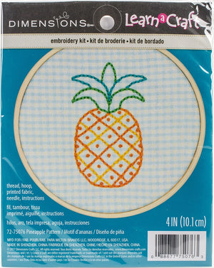Dimensions Mini Counted Cross Stitch Kit for Beginners, 'Happy Camper', 14 Count White Aida Cloth, 4'', 10cm