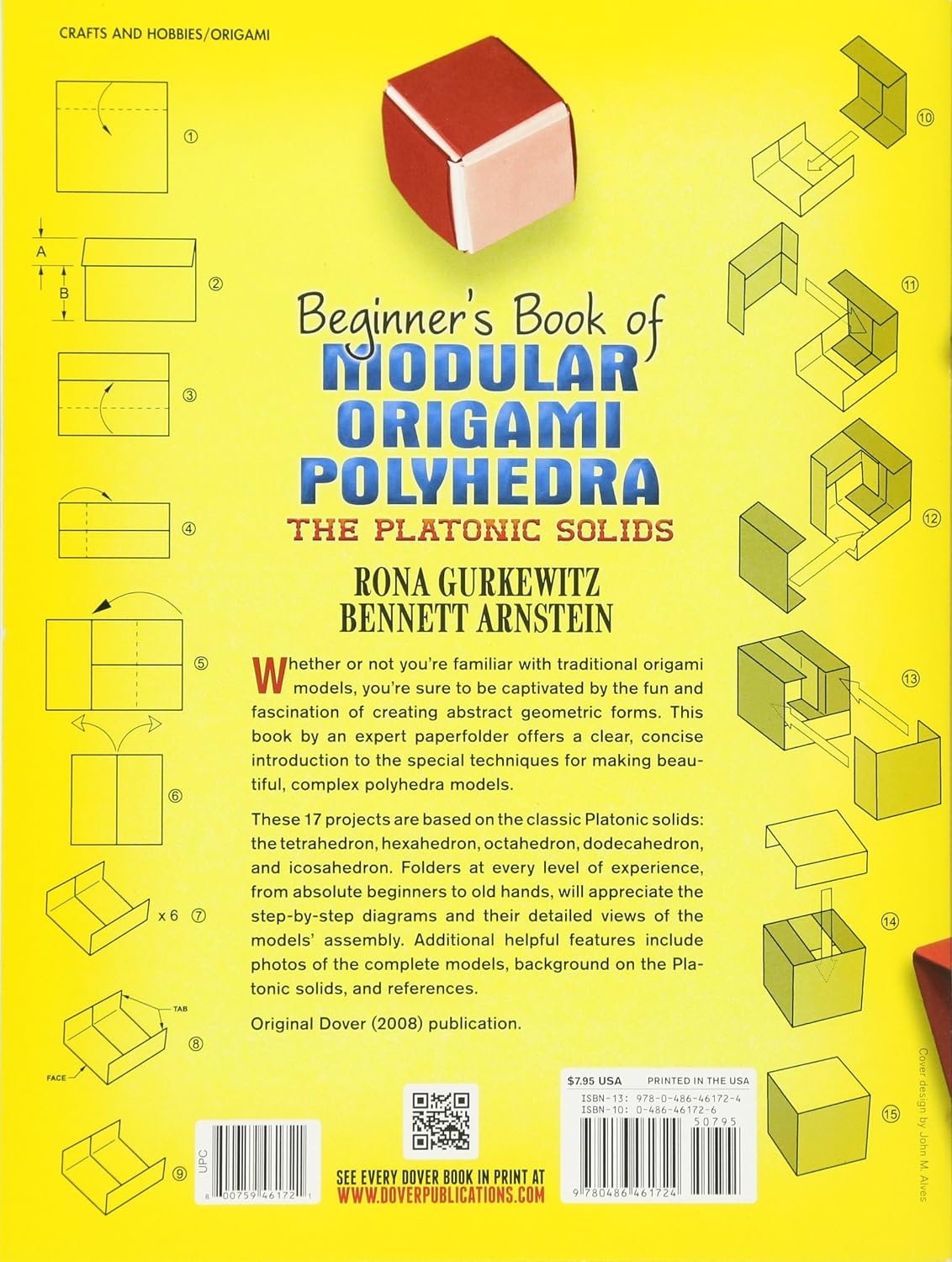 Dover Beginner's Book of Modular Origami Polyhedra: The Platonic Solids