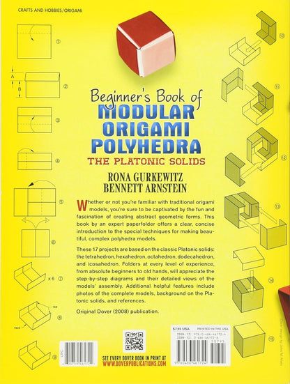 Dover Beginner's Book of Modular Origami Polyhedra: The Platonic Solids