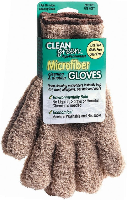 Master Caster MAS18040 - CleanGreen Microfiber Cleaning and Dusting Gloves