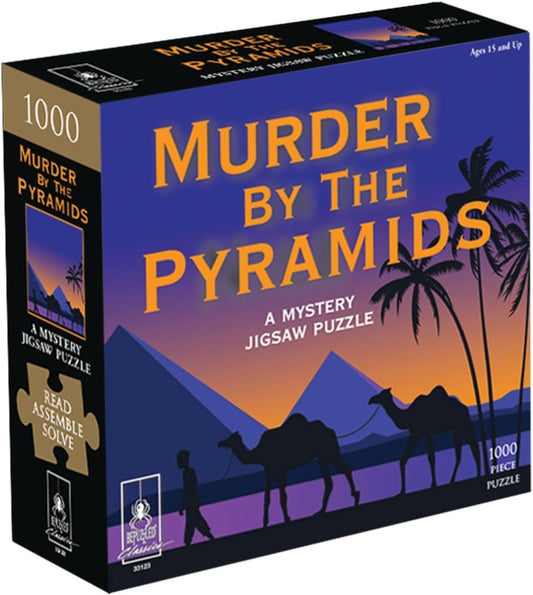 Murder Mystery Party | Classic Mystery Jigsaw Puzzle, Murder by The Pyramids, 1,000 Piece Jigsaw Puzzle