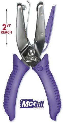 McGill 2" Reach Punchline Hole Punch, 5/16 Inch Round, Chrome/Purple