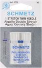 SCHMETZ Euro-Notions Twin Stretch Machine Needle, 4/75-Inch