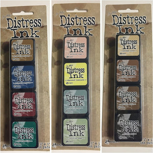 Ranger Tim Holtz Distress Mini Ink Pad Kits - #1-15, Super Bundle of all 60 Colors