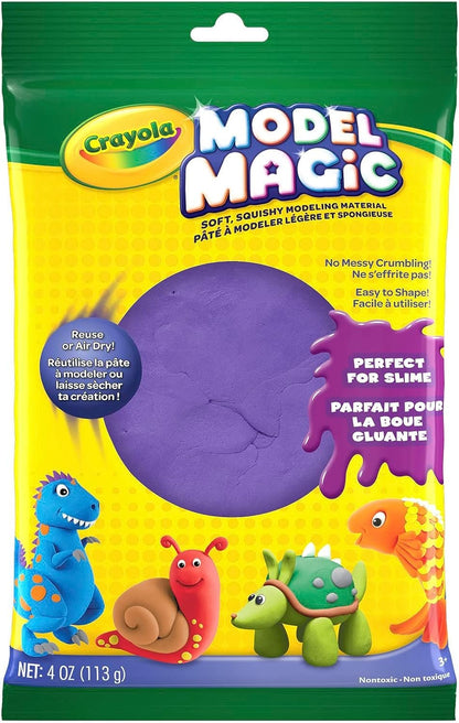 Crayola Model Magic in Raspberry Pink, Modeling Clay Alternative, 4oz (CY57-4486)