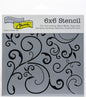 The Crafter's Workshop TCW124S Stencil Capricious, 6" x 6"