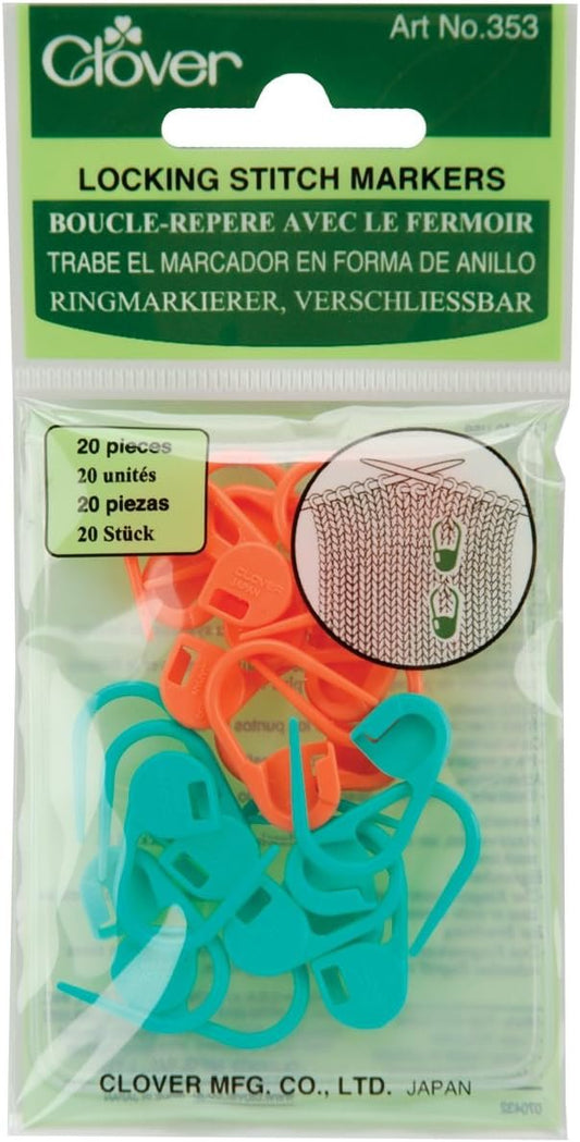 Clover Lock Ring Markers, 20/pkg