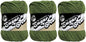 Bulk Buy: Lily Sugar 'n Cream Solids 100% Cotton Yarn (3-Pack) (Sage Green #0084)
