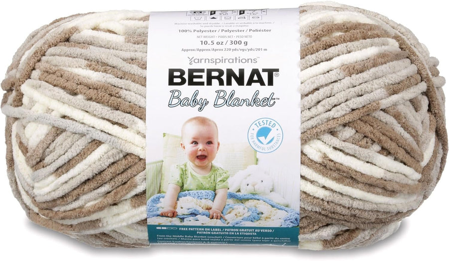 Bernat Baby Blanket Big Ball Little Sandcastles