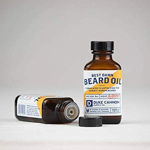 Duke Cannon Supply Co. Beard Bundle: Best Beard Oil, 3oz + Beard Balm, 1.6oz / Made with Natural and Organic Ingredients