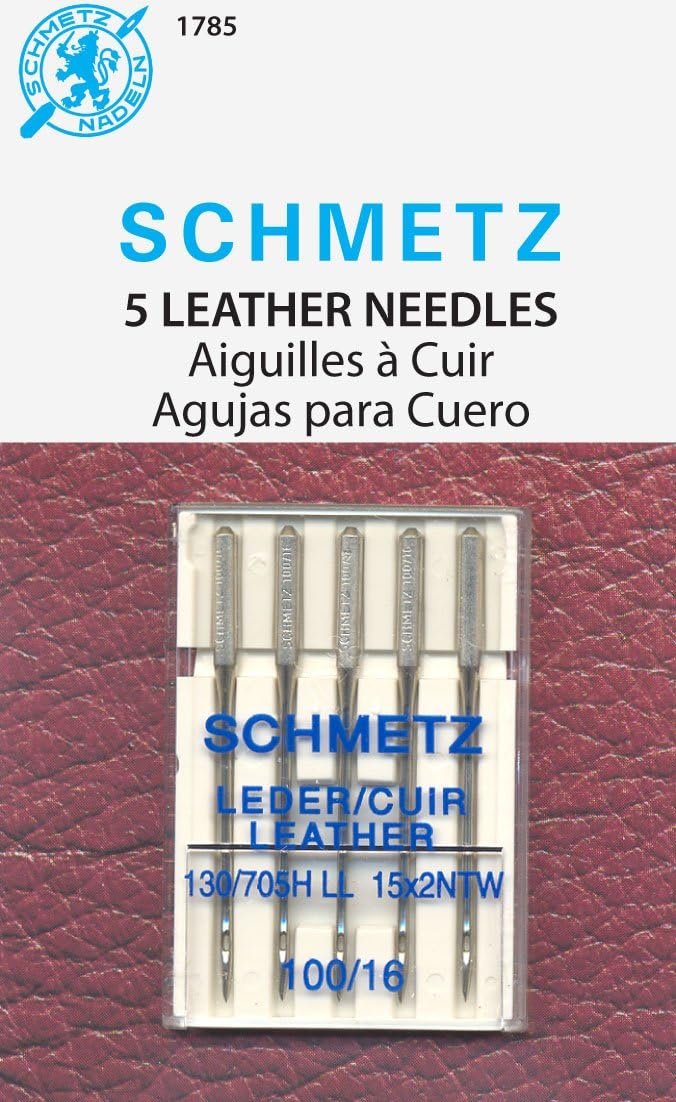 SCHMETZ Leather Machine Needles, Size 16/100 5/Pkg