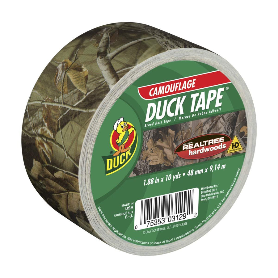 Duck Brand Printed Duct Tape, Single Roll, Realtree Camouflage