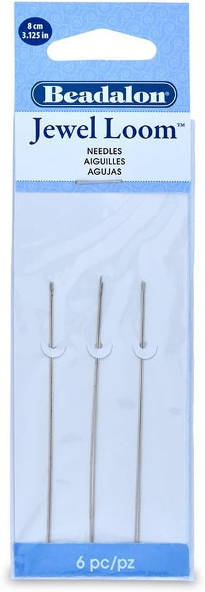 Artistic Wire 701S-500 Beadalon 6-Piece Jewel Loom Needles Set, 3.125-Inch,Silver