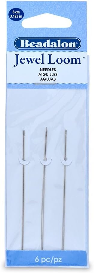 Artistic Wire 701S-500 Beadalon 6-Piece Jewel Loom Needles Set, 3.125-Inch,Silver