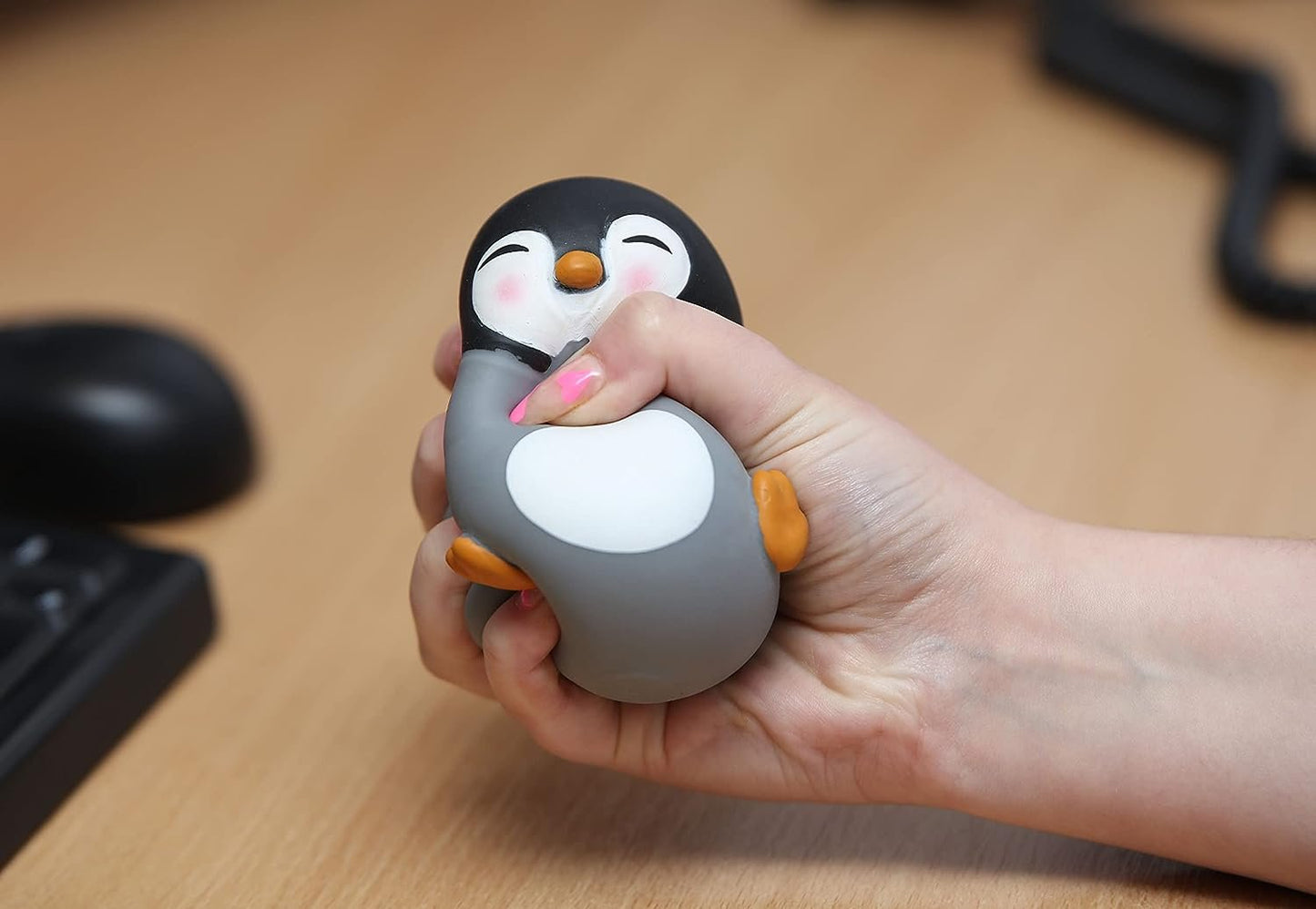 Boxer Gifts Zenguin Stress Relief Toy | Unique Stress Balls for Adults & Teenagers - Squishy Fidget Toys for Anxiety - Cool Desk Accessories | Cute Penguin Gifts & White Elephant for Co-Workers