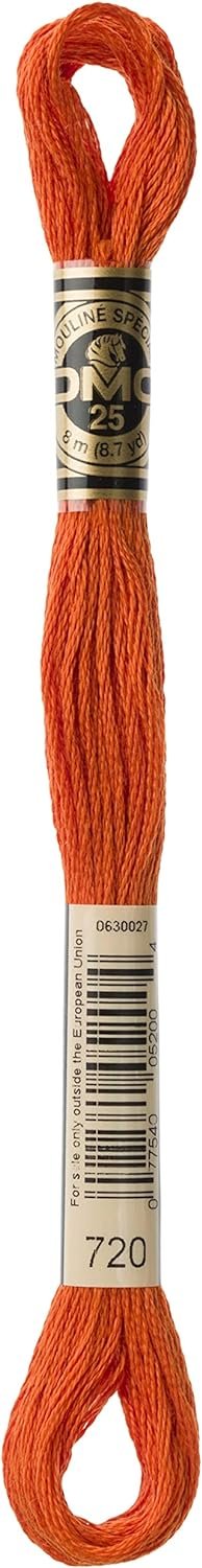 Dmc 6-Strand Embroidery Cotton 8.7yd-Dark Orange Spice