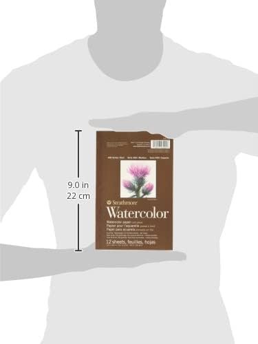 Strathmore Watercolor Paper Pad 9"X12"-15 Sheets -472900