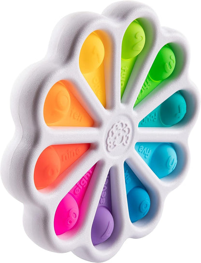 Fat Brain Toys Dimpl Digits, Number Learning Toy for Toddlers, Early Development, Educational, Push and Pop, Sensory Toy for Babies, Colourful Toy for Boys and Girls Aged 2 Years and Older