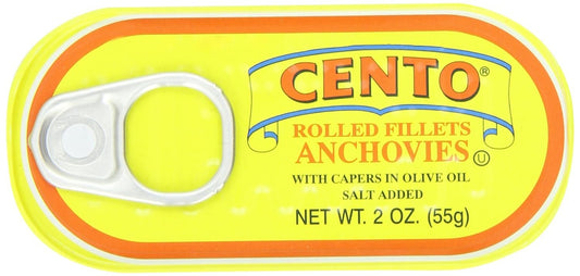 Cento Cento Anchovies 2 Ounce Tins ' Pack Of 25