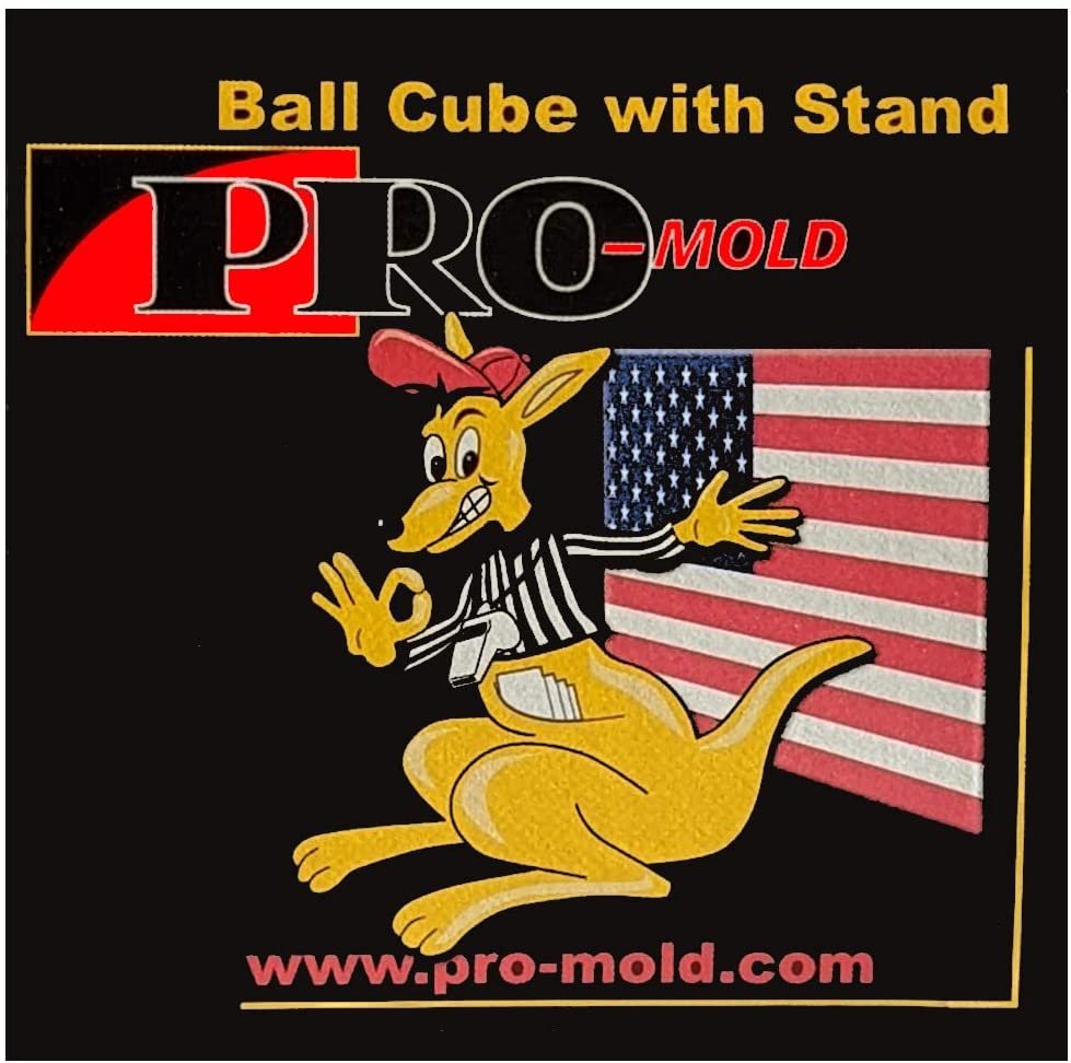 Pro-Mold Made in USA Baseball Cube Stand with 25+ Year Certified UV Protection (Crystal Clear, Ball Not Included)