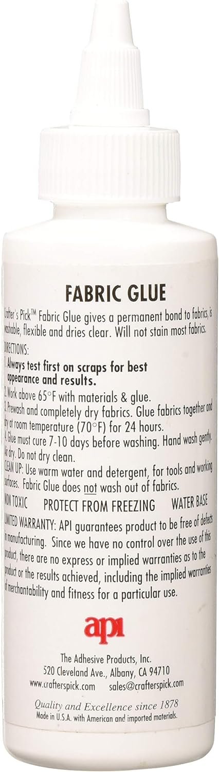 Crafter's Pick 4 oz Fabric Glue, Multicolor