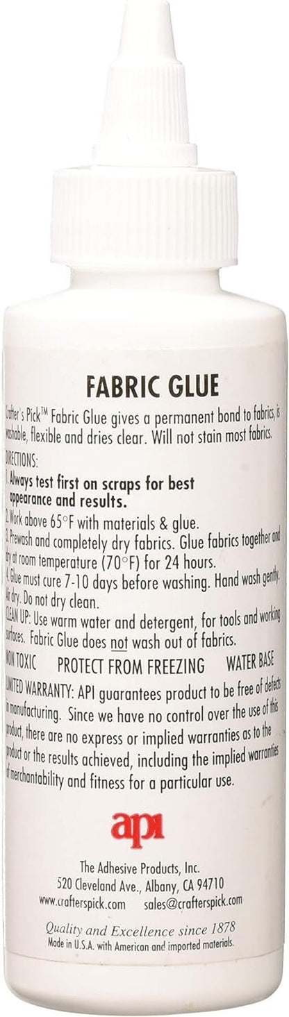 Crafter's Pick 4 oz Fabric Glue, Multicolor