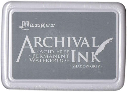 Ranger Archival Ink Pad Shadow Grey, 6.9 x 9.8 x 1.8 cm