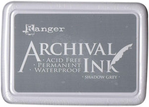 Ranger Archival Ink Pad Shadow Grey, 6.9 x 9.8 x 1.8 cm