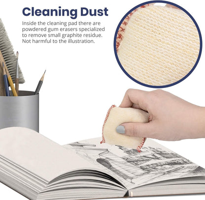 Pacific Arc Dry Cleaning Pads Parent for Drafting, Art, Architecture, and Graphite