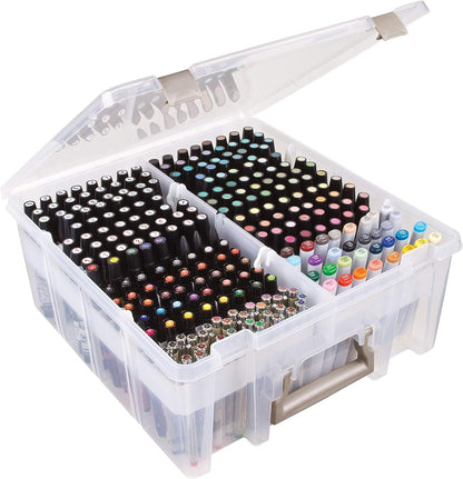 ArtBin 6814AG Super Satchel Double Deep Accessory Tray, White, 1 Tray