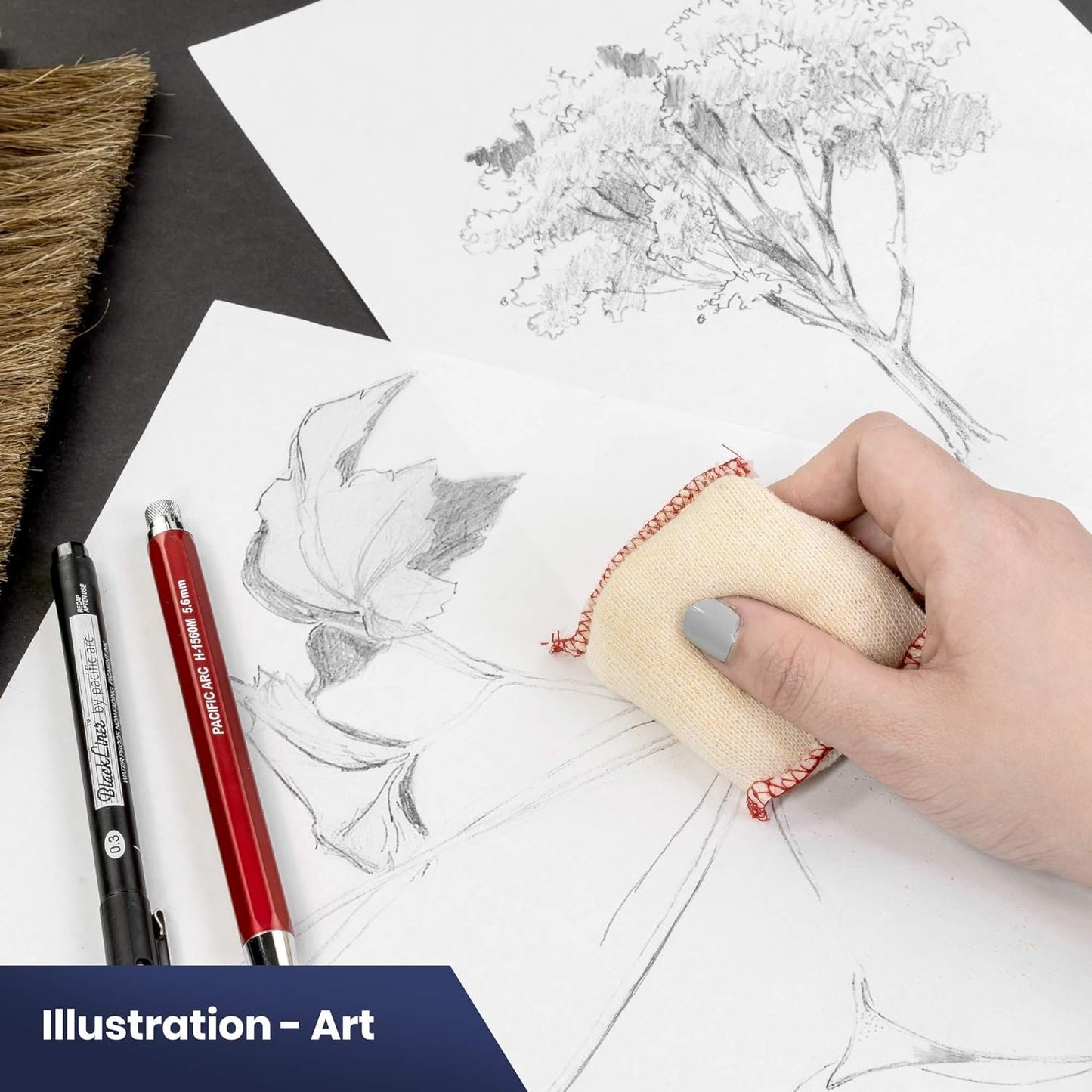 Pacific Arc Dry Cleaning Pads Parent for Drafting, Art, Architecture, and Graphite