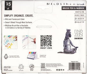 Zebra Pen Mildliner Brush Marker