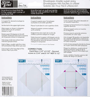 Scor-Pal SP406 Scor-Envi Diagonal and Envelope Template