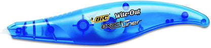 BIC White-Out Exact Liner Correction Tape Pen, Non-Refillable, 1/5 Inch x 236 Inches (WOELP11)