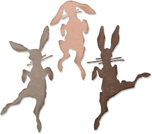 Sizzix Thinlits Die Set 3 Pack Bunny Hop by Tim Holtz, Multicolor