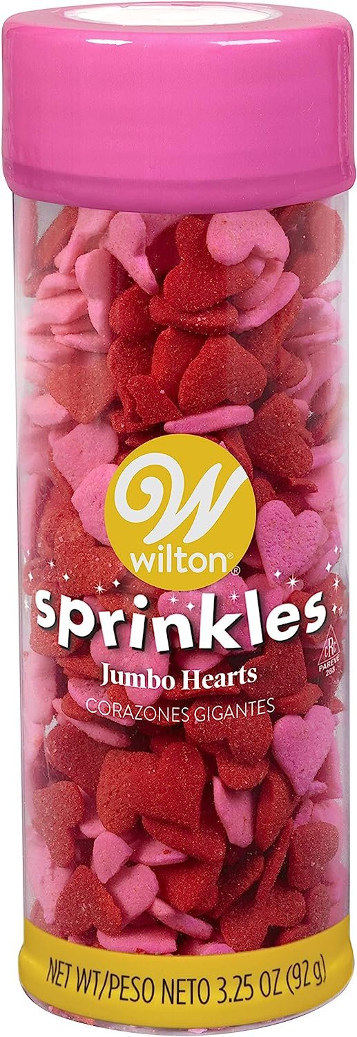 Wilton Jumbo Heart Sprinkles - 3.25 oz.