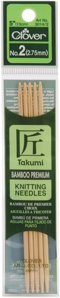 Clover 3014-2 Takumi 5-Inch Double Point, Size 2