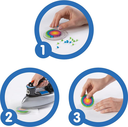Perler SUV, Sailboat, Car, and Airplane Fuse Bead Pegboard Set with Ironing Paper, Multicolor, Small, 6 Piece