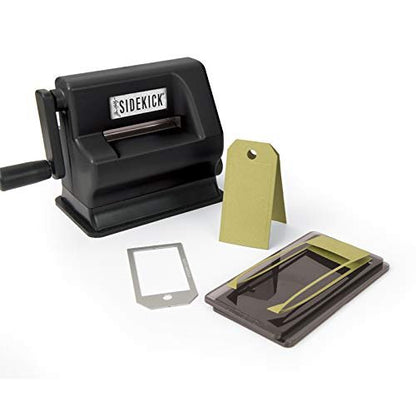 Sizzix Sidekick Starter Kit 664175 Manual Die Cutting and Embossing Machine, Black by Tim Holtz, One Size