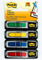 Post-it 1/2" W Arrow Primary Colors,4 Dispensers, 96 Flags, Count
