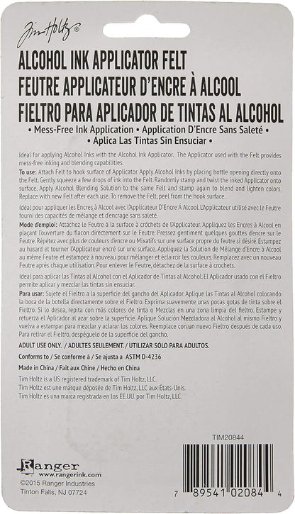 Ranger TIM20844 Adirondack Alcohol Ink Replacement Felt Pack,White