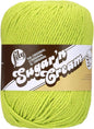 Lily Sugar 'N Cream Super Size Solid Yarn, 4oz, Gauge 4 Medium, 100% Cotton - Hot Green - Machine Wash & Dry
