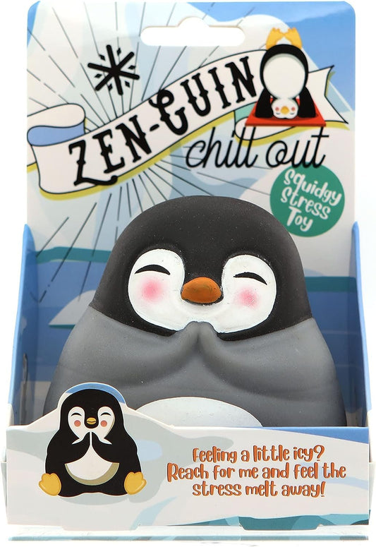 Boxer Gifts Zenguin Stress Relief Toy | Unique Stress Balls for Adults & Teenagers - Squishy Fidget Toys for Anxiety - Cool Desk Accessories | Cute Penguin Gifts & White Elephant for Co-Workers